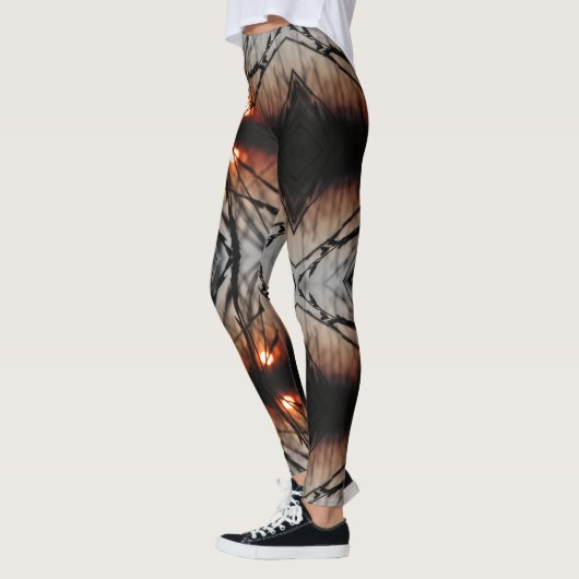 Fraktal Sun Graphic Custom Leggings (Links)