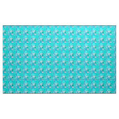Fraktal Swirbelmuster, Light Blue und Aqua Stoff (Yard (91,4 cm))