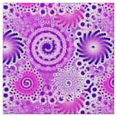 Fraktal-Swirbelmuster, violett, orchid Stoff (Nahaufnahme)