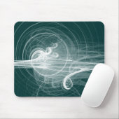 Fraktal Swirl III - Dunkelgrün Mousepad (Mit Mouse)