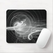 Fraktal Swirl III - Schwarz Mousepad (Mit Mouse)
