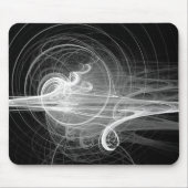 Fraktal Swirl III - Schwarz Mousepad (Vorne)