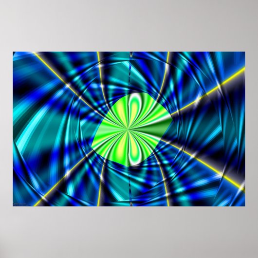 Fraktal Swirl Poster (Vorne)