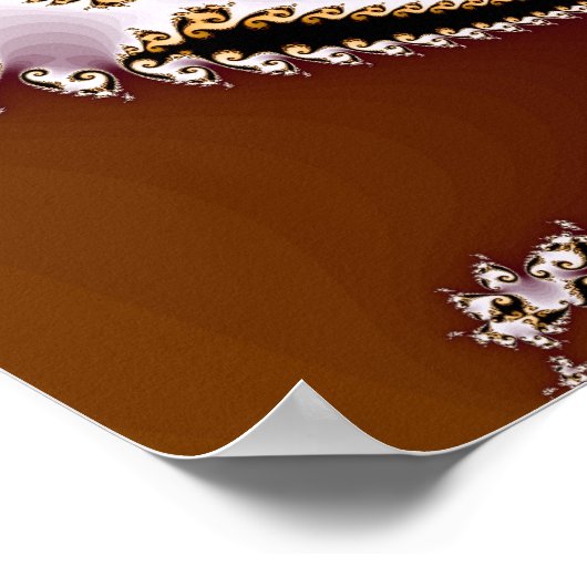 Fraktal Swirl Poster (Ecke)