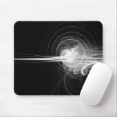 Fraktal Swirl - Schwarz Mousepad (Mit Mouse)
