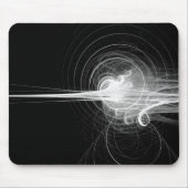 Fraktal Swirl - Schwarz Mousepad (Vorne)