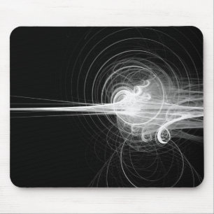 Fraktal Swirl - Schwarz Mousepad
