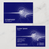 Fraktal Swirl - Tiefe Marine Visitenkarte (Vorne/Hinten)