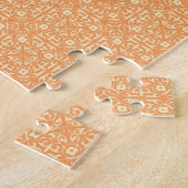 Fraktal Swirl Turtle Shades Mandarin Orange Puzzle (Seite)