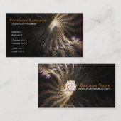 Fraktal Swirt mit Logo-Visitenkarte Visitenkarte (Vorne/Hinten)