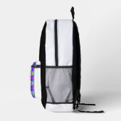 Fraktal symmetrisch Druck Ausschneiden Rucksack (Rechts)