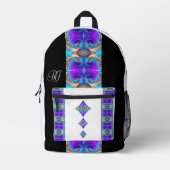 Fraktal symmetrisch Druck Ausschneiden Rucksack (Vorderseite)