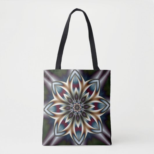 Fraktal-Tasche aus Kristall-Blume Tasche (Vorderseite)