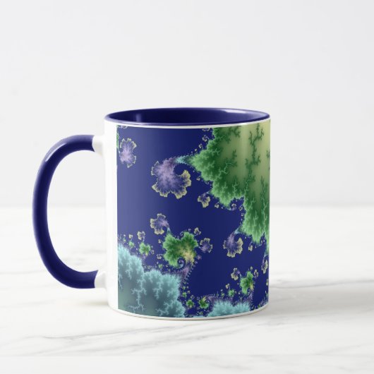 - Fraktal-Tasse heraus schwimmen Tasse (Links)