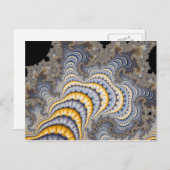 Fraktal Teller - Fraktal Postkarte (Vorne/Hinten)