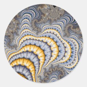 FRAKTAL TELLER - FRAKTAL RUNDER AUFKLEBER