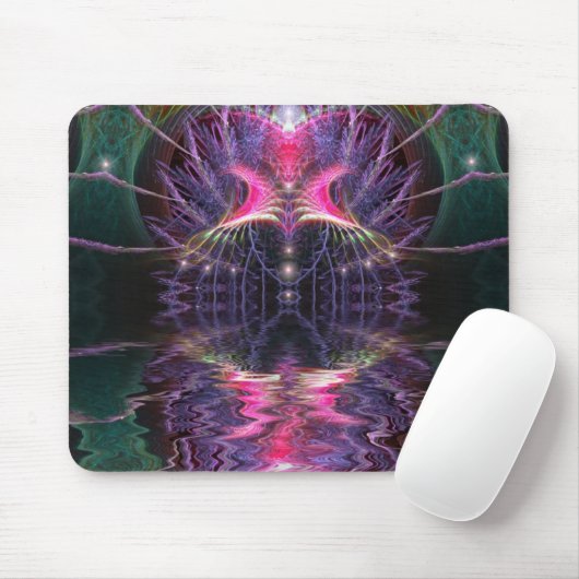 Fraktal-Tempel Mousepad (Mit Mouse)