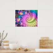 Fraktal Tentacles Poster (Küche)