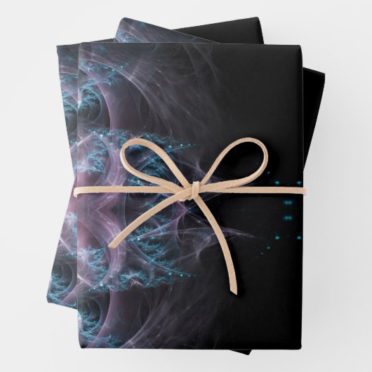 Fraktal-Textur-Hintergrund-Design Geschenkpapier Set (Beispiel)