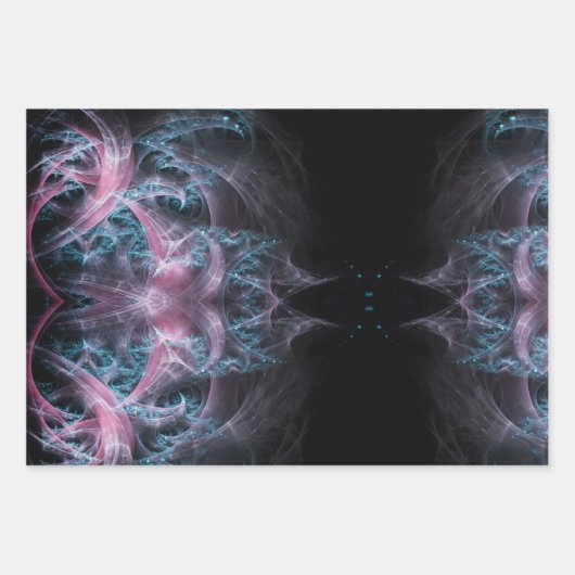 Fraktal-Textur-Hintergrund-Design Geschenkpapier Set (Vorderseite)