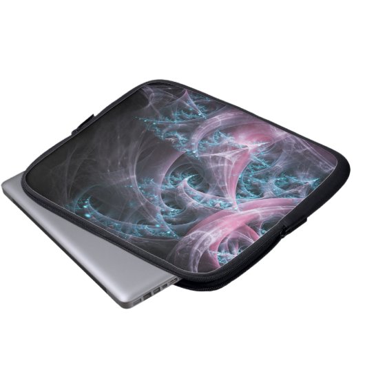 Fraktal-Textur-Hintergrund-Design Laptopschutzhülle (Vorne Knopf)