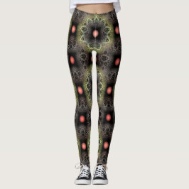 Fraktal-Textur Leggings
