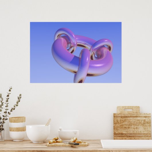 Fraktal Torus Progression 1 Poster (Küche)