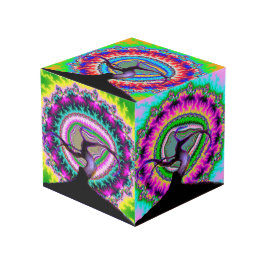 Fraktal Tree Custom 4" Foto Cube Würfel