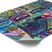 Fraktal Tree of Life Mexican Couple Poster (Ecke)