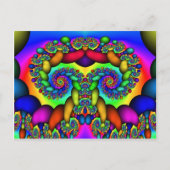 Fraktal Tree of Life Postkarte (Vorderseite)
