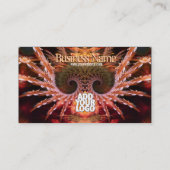 Fraktal Tree Visionary New Age & Logos Business Ca Visitenkarte (Rückseite)