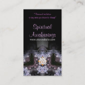 Fraktal Tribal Lace mit Logo-Visitenkarte Visitenkarte (Rückseite)