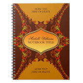 Fraktal Tribal Wings Notebook Notizblock (Vorderseite)