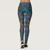 Fraktal ~ Trippy Hippy Leggings (Rückseite)
