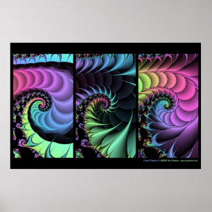 Fraktal Triptych #1 Poster