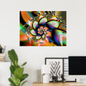 Fraktal Tropical Smoothie Poster (Heimbüro)