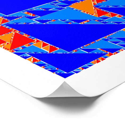 Fraktal-Trücheln Poster (Ecke)