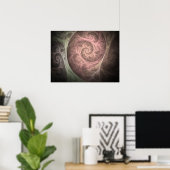 Fraktal über die Materie Poster (Heimbüro)