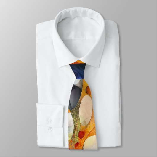 Fraktal Universe Red Yellow Krawatte (Gebunden)