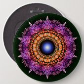 Fraktal-Violett Button (Vorne & Hinten)