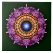 Fraktal-Violett Fliese (Vorderseite)