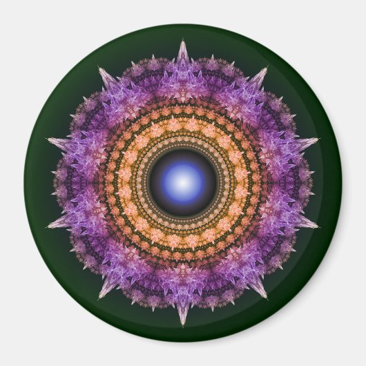 Fraktal-Violett Magnet (Vorne)