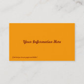 Fraktal-Visitenkarten für abstraktes Feuerglas Visitenkarte (Rückseite)