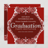 Fraktal Vorhang Abschluss Einladung (Vorne/Hinten)