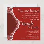 Fraktal Vorhang Abschluss Einladung (Rückseite)