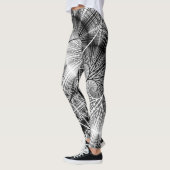 Fraktal-Waldmystisches transparentes gewundenes Leggings (Links)