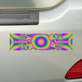 Fraktal Warp Lila Green Psychedelic Autoaufkleber (Auf Auto)