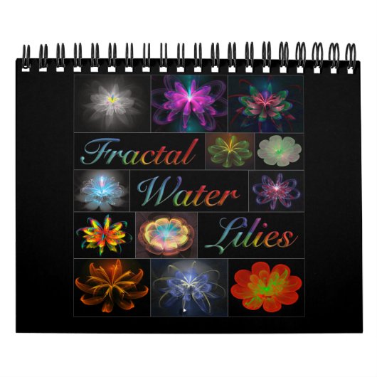 Fraktal-Wasser-Lilie Kalender (Titelbild)