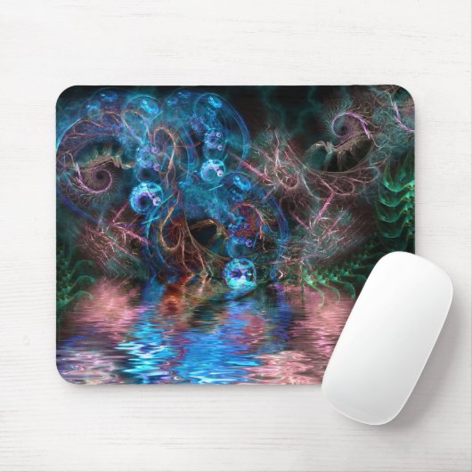 Fraktal Wasteland Fantasy Mousepad (Mit Mouse)