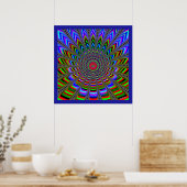 Fraktal Water Lily Poster (Küche)